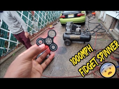 1000 MPH FIDGET SPINNER EXPERIMENT! (GONE WRONG)