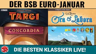 Euro Klassiker Januar: Targi, Concordia, Ora et Labora - Live Let's Play