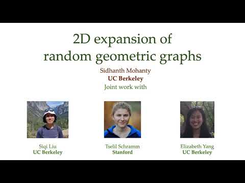STOC 2023 - 4C - Local and global expansion in random geometric graphs.