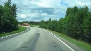 preview picture of video 'Driving in Finland - Between Rautavaara and Sonkajärvi, Northern Savo Region'