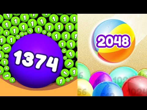 2048 Balls 3D vs Digs & Balls (Brain teaser puzzle games) all levels Gameplay Walkthrough 👌 👍 😎