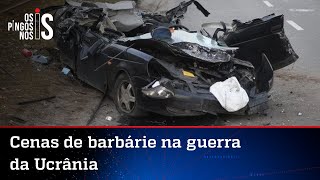Tanque russo esmaga carro de civil na Ucrânia; veja vídeo
