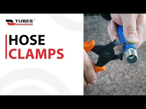 Part of a video titled How to use it [Hose clamps] - YouTube