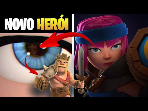 NOVO HEROÌI dentro da NOVA CARTA do Clash Royale