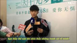 [Vietsub] 20160605 - Z.TAO press interview at EOI roadshow in Wuxi
