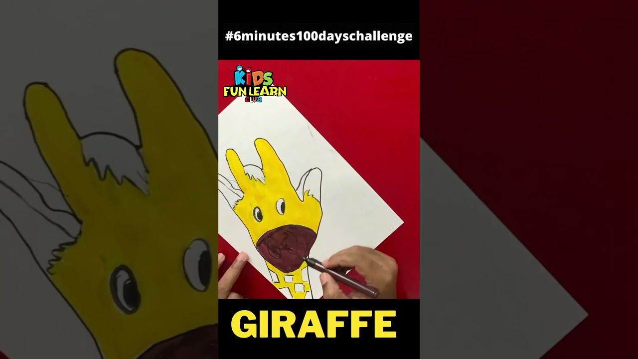 How to draw giraffe #shorts