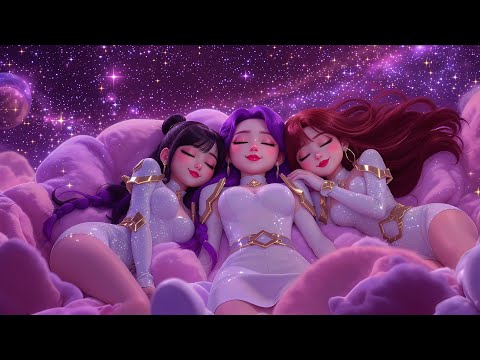 Fall Asleep Fast in 3 Minutes 💫 | Magical Dreams with Zoey, Rumi & Mira | KPop Demon Hunters Music