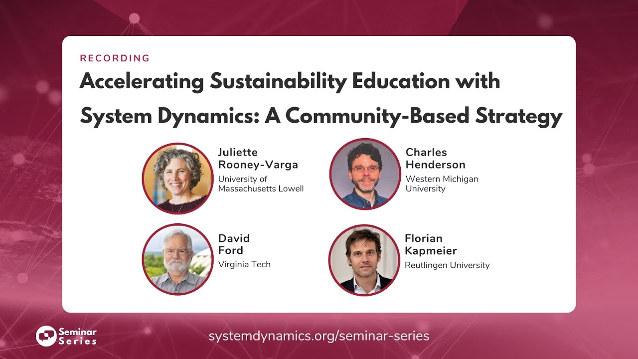 Accelerating Sustainability Education with System Dynamics: A Community-Based Strategy