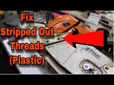 Part of a video titled How To Fix Stripped Plastic Holes (Heli Coil) - YouTube