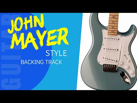 JOHN MAYER style Tasty Rock Blues Guitar Backing Track jam in C# Minor AV49