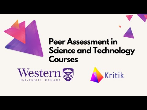 Peer Assessment in Science and Technology Courses