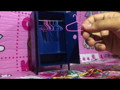How to make mini doll hangers using paper clip | MINI THINGS
