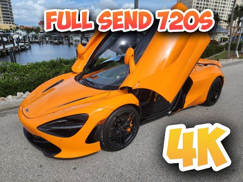 Orange McLaren 720s Performance Florida Track Mode 4K