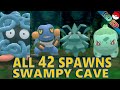 All 42 Swampy Cave Spawns In Pokemon Brilliant Diamond Shining Pearl