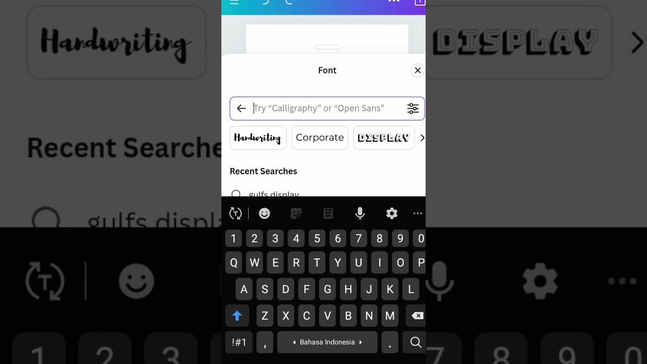 Rekomendasi font di canva #canva #short #shorts #tutorialcanva