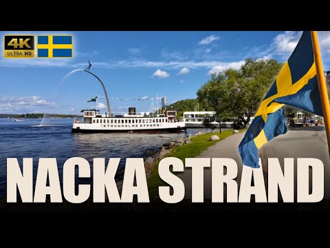 Uncover Nacka Strand’s Beauty in 4K - A Scenic Walk Around the Bay Area!