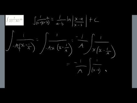 Algebraically manipulating integral into the form 1/(x-a)(x-b)