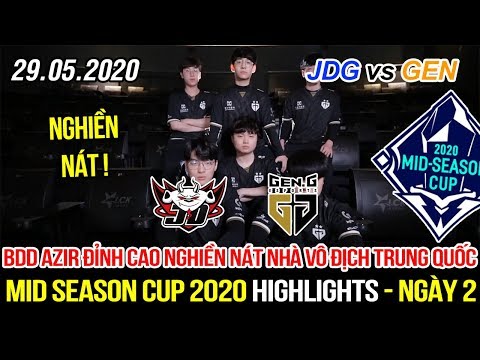 [MSC 2020] JDG vs GEN Highlights | Bdd chơi Azir tuyệt phẩm nghiền nát nhà vô địch Trung Quốc
