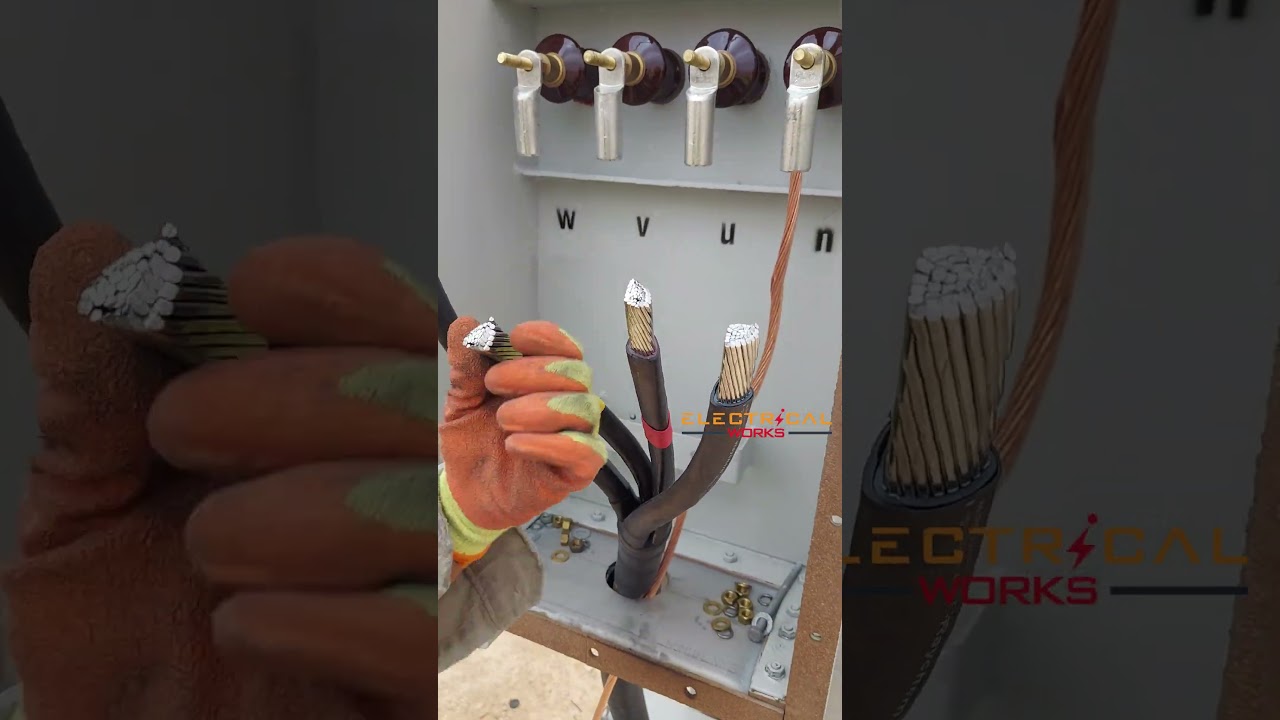 cable termination #electricalwork