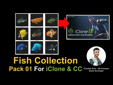 Fish Collection Pack 01 - iClone 7 & 8 & Character Creator 4