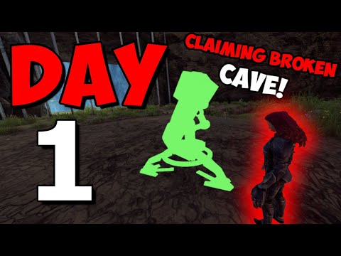 How my Tribe Claimed Our ALPHA Base Spot DAY 1 | Ark Survival Evolved | INX 4 Man Episode 1