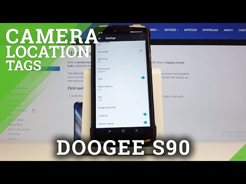 How to Turn On / Off Camera Location Tags in DOOGEE S90 - Camera Settings