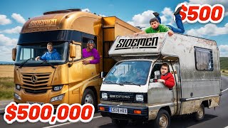 SIDEMEN $500,000 vs $500 RV ROAD TRIP
