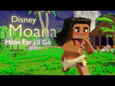 Auli'i Cravalho - How Far I'll Go (Disney Moana) - Full Minecraft Animation