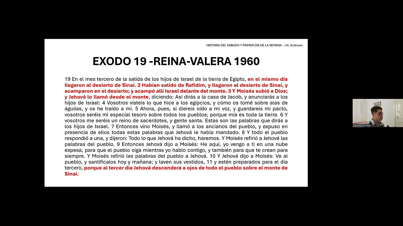 "HISTORIA DEL SABADO Y DEL PRIMER DIA DE LA SEMANA". Sebastián Murillejo.