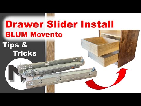 Installation of the BLUM Movento Drawer Slider