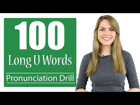 Long U Vowel Sound /uː/｜英語発音ドリル｜100words (Long U Vowel Sound /uː/ | English Pronunciation Drill | 100 Words)