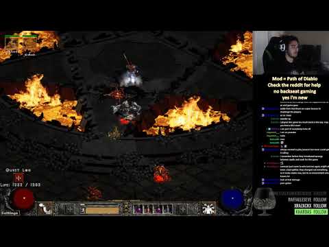 Diablo II LoD - Path of Diablo Bone Necro progress
