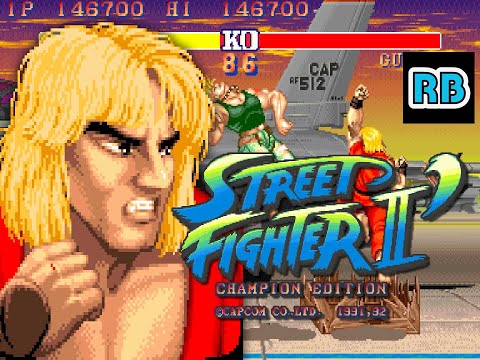 1992 [60fps] Street Fighter II' Ken ALL