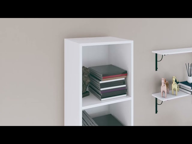 Video teaser per 800144 vidaXL Book CabinetTV Cabinet White 36x30x143 cm Chipboard