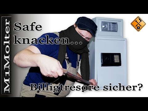 Möbeltresor sicher? Knacken in unter 3 Sekunden möglich! Warum Billig-Tresore NICHT kaufen!