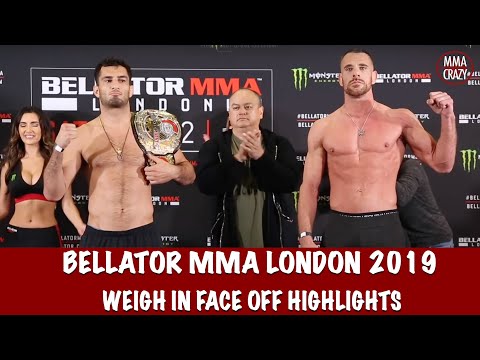Bellator London Main Card weigh in face off highlights