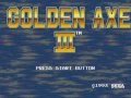 Golden Axe 3 Sega Mega Drive 1 Title Screen