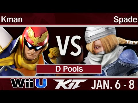 KIT17  - Kman (C Falcon) vs Spade (Sheik) D Pools - Smash 4