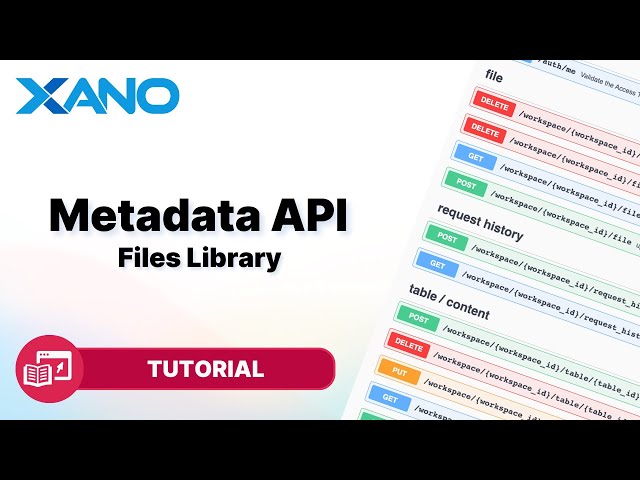 Metadata API | Files Library