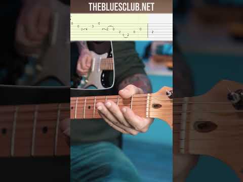 EASY E Blues Shuffle Lick! (With Tabs!) //  SHORT 'N EASY BLUES LICK 10 #shorts