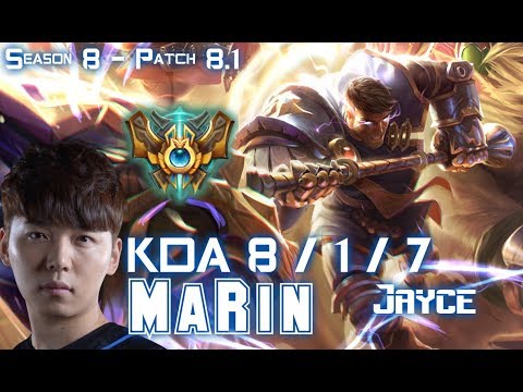 MaRin JAYCE vs JAX Top - Patch 8.1 KR Ranked