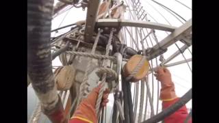 Climbing rigging of Bark Europa
