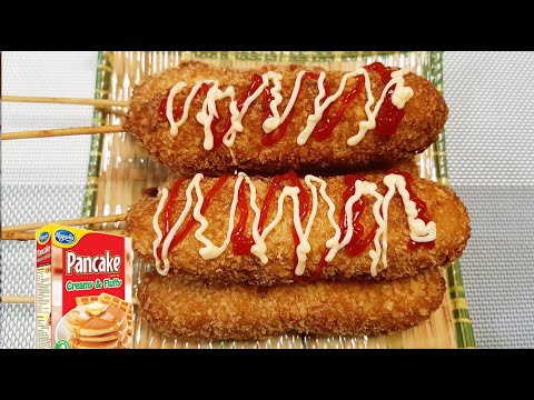 EASY CORN DOG RECIPE USING PANCAKE MIX | HOW TO MAKE CORN DOG USING PANCAKE MIX