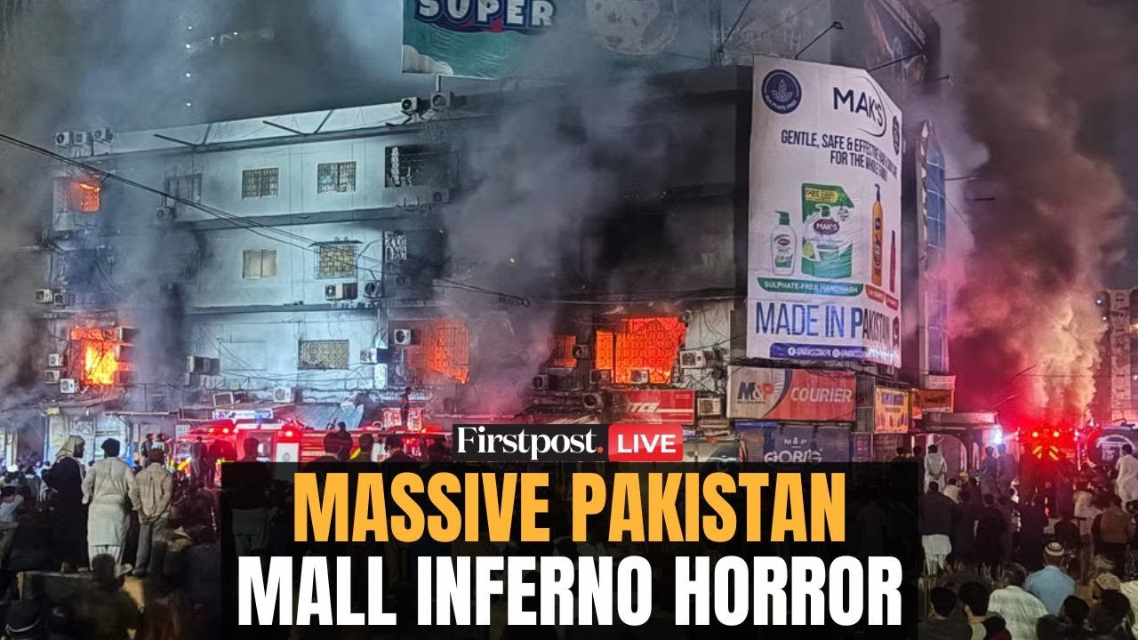 Pakistan Fire LIVE: Karachi Mall Fire Horror | 3 Killed, 20+ Injured in Gul Plaza Blaze | Firstpost
