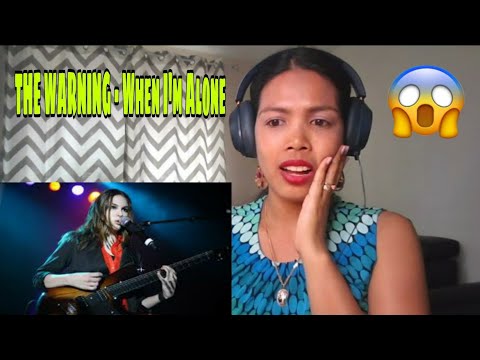 Its MyrnaG REACTS TO When I'm Alone - THE WARNING - LIVE at Lunario CDMX