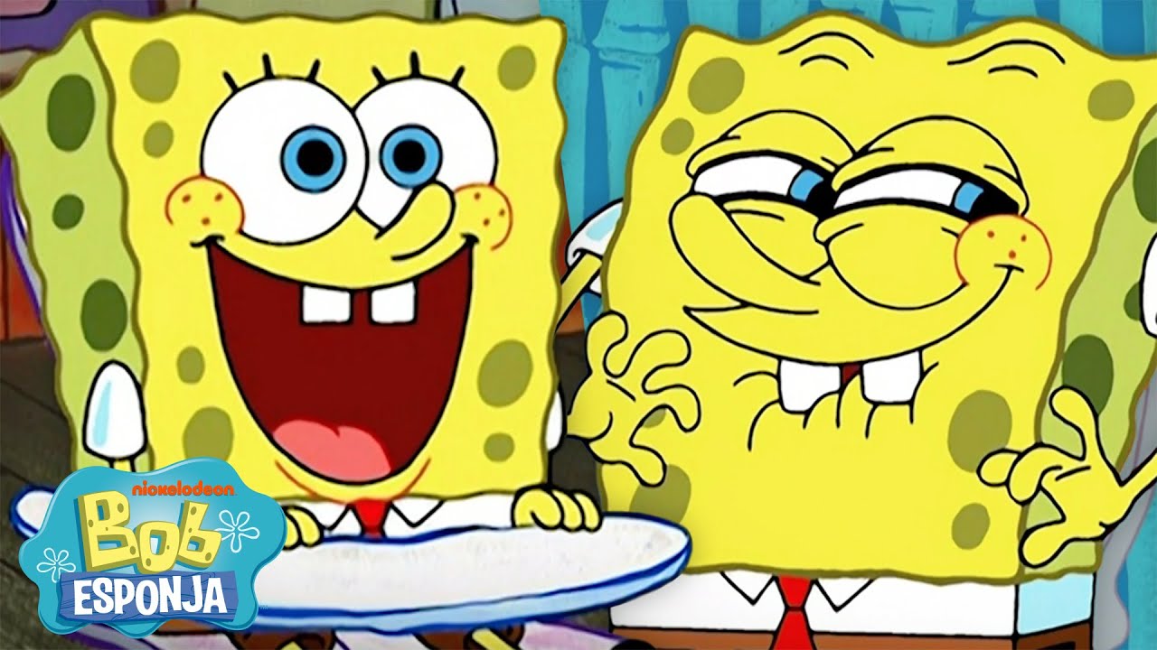 Bob Esponja Sendo Bob Esponja por 2024 Segundos 🧽 |  Bob Esponja em Português