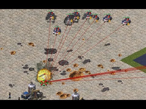 When the tank destroyer changed Grand Cannon's weapon.！ -Red Alert2