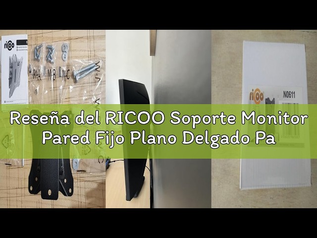Vídeo relacionado con RICOO Soporte Monitor Pared Giratorio Inclinable Monitores PC 13-29" (33-74cm) S0711 Universal para Monitor LED/LCD/Curvo VESA 50x50 100x100