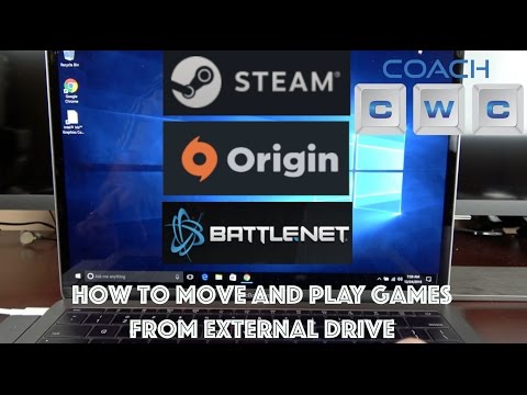 如何在外置硬盤上玩遊戲--Steam、Origin和Battlenet。 (How to Play Games on External Drive - Steam, Origin, and Battlenet)