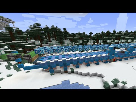 Easy AFK Ice Farm - 1 Chest Per Hour — Minecraft farm tutorial thumbnail